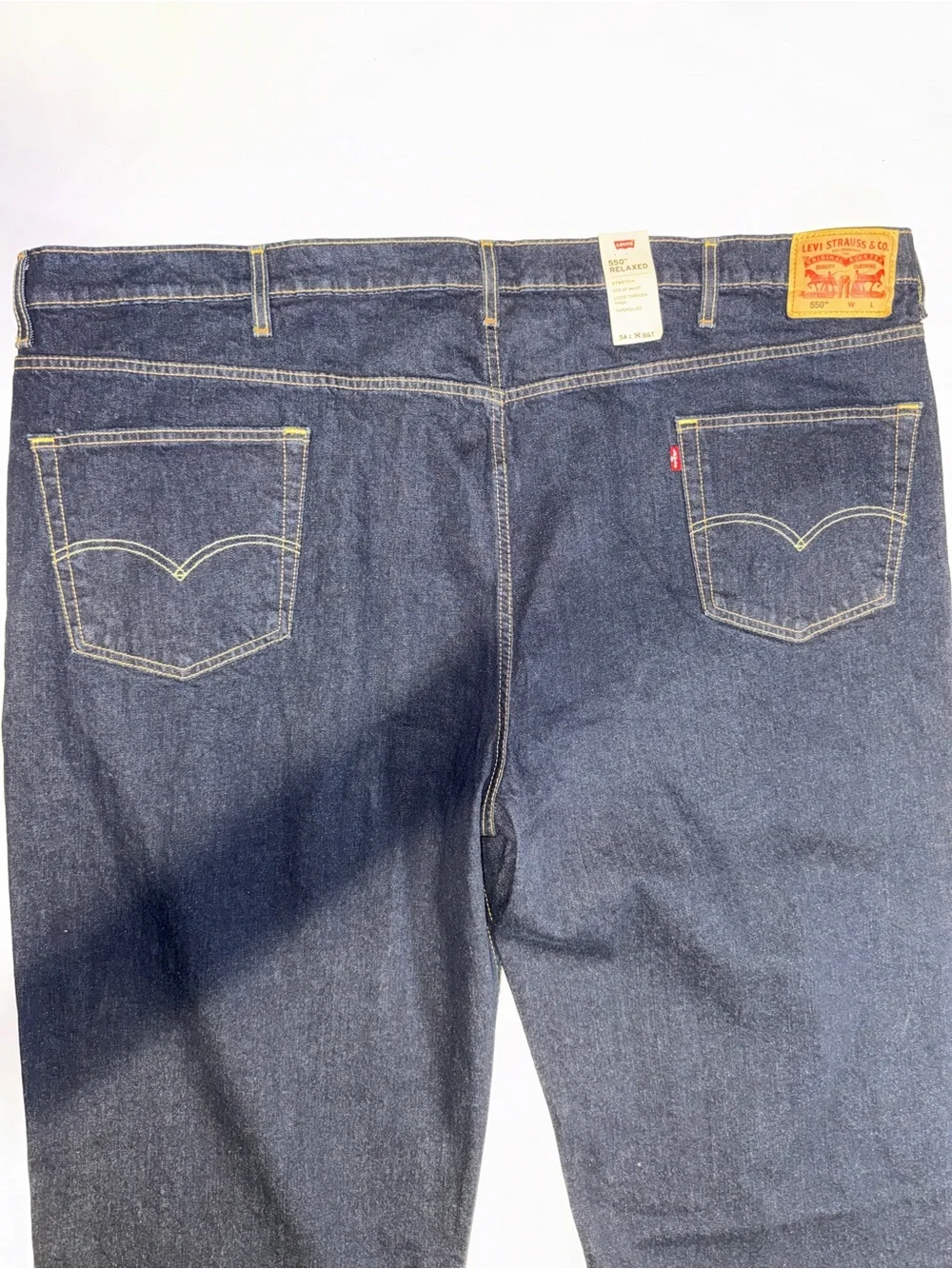 Levi's Men's Dark Blue Relaxed Fit Denim Jeans